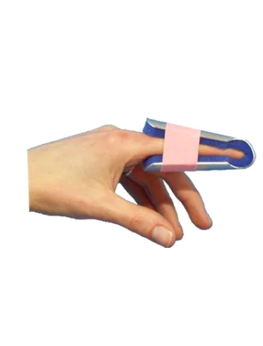 Stecca per frattura dita a campana farmasplint misura grandepreformata in alluminio modellabile con imbottitura in spugna poliuretanica antiallergica radiotrasparente 15 cm Stecca per frattura dita a campana farmasplint misura grandepreformata in alluminio modellabile con imbottitura in spugna poliuretanica antiallergica radiotrasparente 15 cm