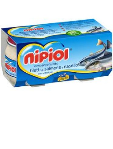 Nipiol omogeneizzato salmone nasello verdure 2 pezzi 80 g