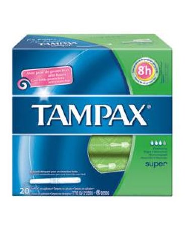 Tampax blue box super - assorbenti interni - 20 pezzi