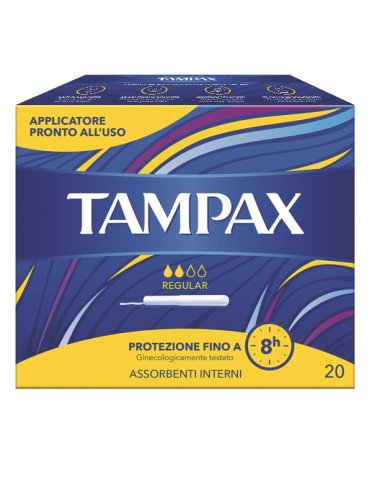 Tampax blue box regular - assorbenti interni - 20 pezzi