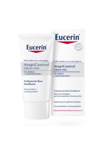 Eucerin atopi control - crema viso idratante per pelle atopica - 50 ml