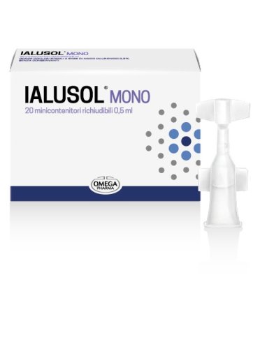 Ialusol mono - collirio idratante con acido ialuronico - 20 flaconcini x 0.5 ml