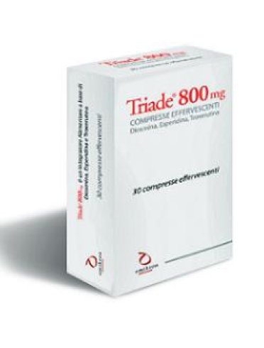 Triade 800 mg - integratore di diosmina per microcircolo - 30 compresse effervescenti