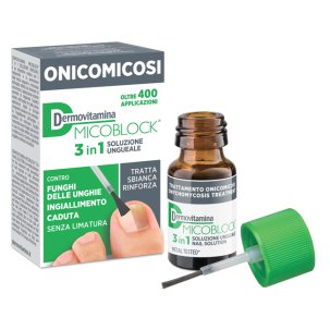 Dermovitamina Micoblock 3 in 1 - Soluzione Ungueale per Trattamento Onicomicosi - 7 ml