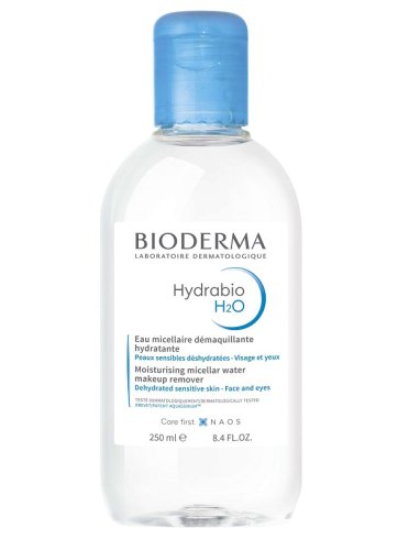 Bioderma hydrabio h2o - soluzione micellare detergente struccante per pelle sensibile - 250 ml