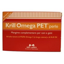 Krill Omega Pet Mangime Complementare Cani e Gatti 60 Perle