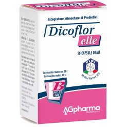 Dicoflor Elle - Integratore con Probiotici per il Riequilibrio della Flora Batterica Vaginale - 28 Capsule