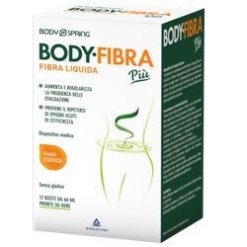 Body Spring Fibra Più - Integratore per la Funzionalità Intestinale - Gusto Esotico 12 Bustine