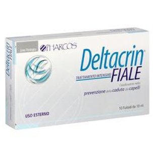 Pharcos Deltacrin - Trattamento Intensivo Anti-Caduta dei Capelli - 10 Fiale x 10 ml