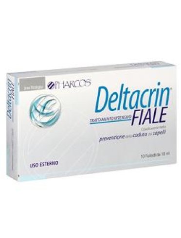 Pharcos deltacrin - trattamento intensivo anti-caduta dei capelli - 10 fiale x 10 ml
