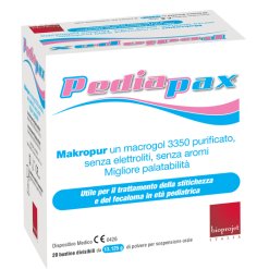 Pediapax Polvere - Trattamento della Stitichezza e Fecaloma per Bambini - 20 Bustine