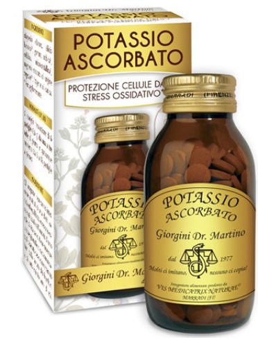 Potassio ascorbato - integratore per stanchezza e affaticamento - 180 pastiglie