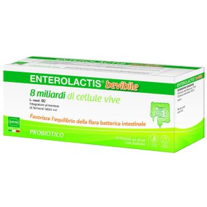 Enterolactis Bevibile - Integratore di Fermenti Lattici - 12 Flaconcini