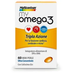 Multicentrum myOmega 3 Integratore Funzione Cardiaca 60 Perle