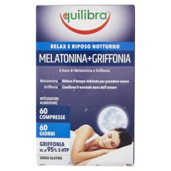 Melatonina + Griffonia Integratore per Favorire il Sonno 60 Compresse