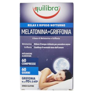 Melatonina + Griffonia Integratore per Favorire il Sonno 60 Compresse