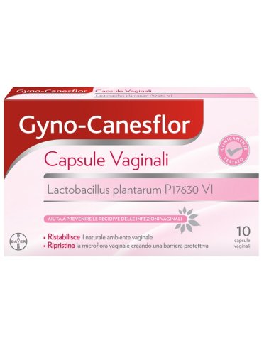 Gyno-canesflor - integratore per l'equilibrio della flora vaginale - 10 capsule
