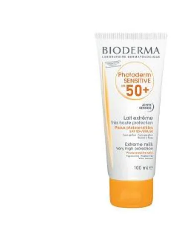 Bioderma photoderm sensitive latte solare fotosensibilita' estrema spf 50+ uva50 100 ml Bioderma photoderm sensitive latte solare fotosensibilita' estrema spf 50+ uva50 100 ml