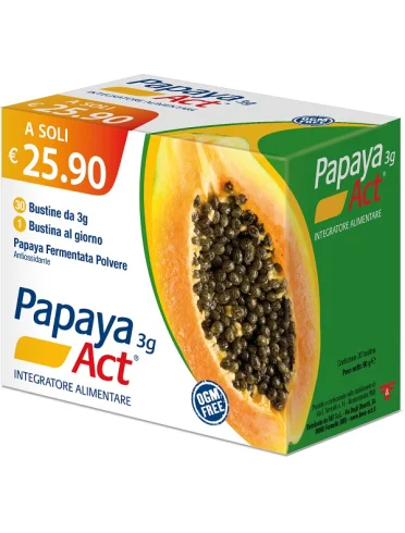 Papaya act 3g integratore difese immunitarie 30 bustine Papaya act 3g integratore difese immunitarie 30 bustine