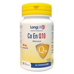 LongLife Co En Q10 100 mg - Integratore Antiossidante di Coenzima Q10 - 30 Perle
