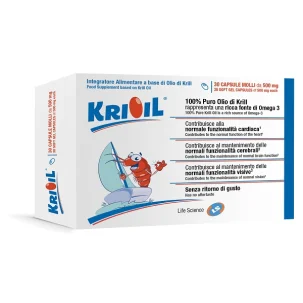 Krioil - Integratore Omega3 per Funzionalità Cardiovascolare - 30 Capsule