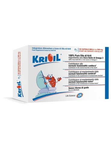 Krioil - integratore omega3 per funzionalità cardiovascolare - 30 capsule