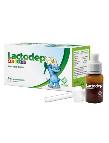 Lactodep junior - integratore di fermenti lattici - 8 flaconi x 5.5 ml