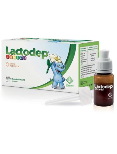 Lactodep junior - integratore di fermenti lattici - 8 flaconi x 5.5 ml