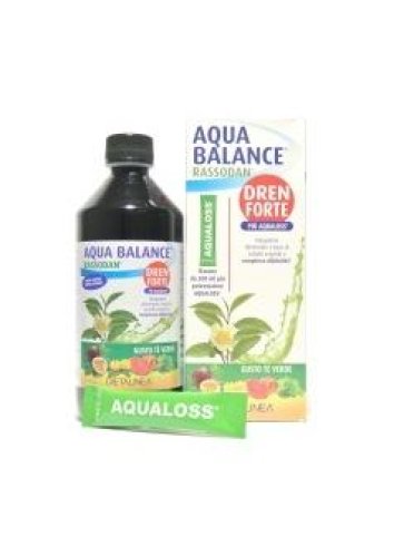 Aqua balance rassodan dren forte gusto t verde 500 ml dietalinea + aqualoss 2,8 g
