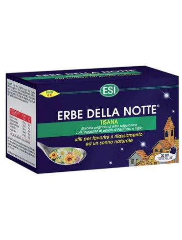 Esi erbe della notte - tisana rilassante e digestiva - 20 filtri Esi erbe della notte - tisana rilassante e digestiva - 20 filtri