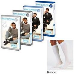 MAN SUPPORT 18 COTONE GAMBALETTO 18 BIANCO 4