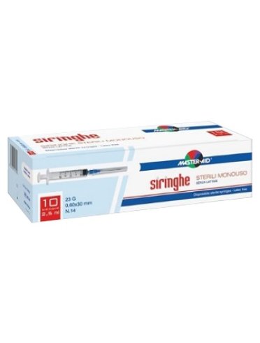 Siringa per venipuntura master-aid 2,5 ml 10 gauge 23 pezzi