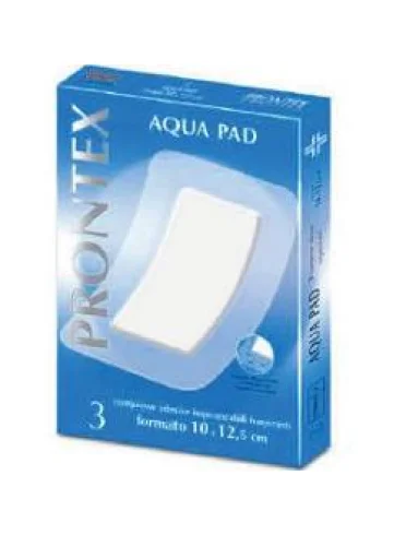 Garza compressa prontex aqua pad 10x12,5 cm 3 pezzi Garza compressa prontex aqua pad 10x12,5 cm 3 pezzi