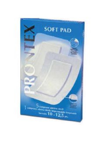 Garza compressa prontex soft pad 10x12,5 6 pezzi (5 tnt + 1impermeabile aqua pad)