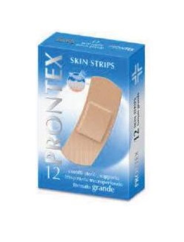 Cerotto prontex skin strips formato grande astuccio 12 pezzi