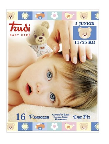 Trudi baby care pannolino dry fit junior 11/25 kg 16 pezzi