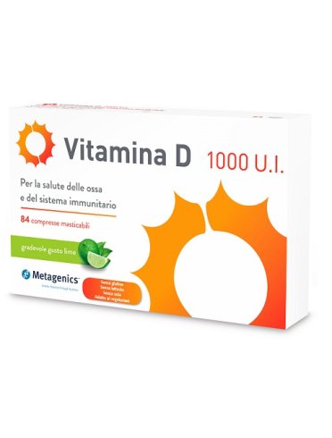 Vitamina d 1000 u.i. - integratore per ossa e sistema immunitario - 84 compresse