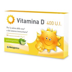 Vitamina D 400 U.I. - Integratore per Ossa e Sistema Immunitario - 84 Compresse