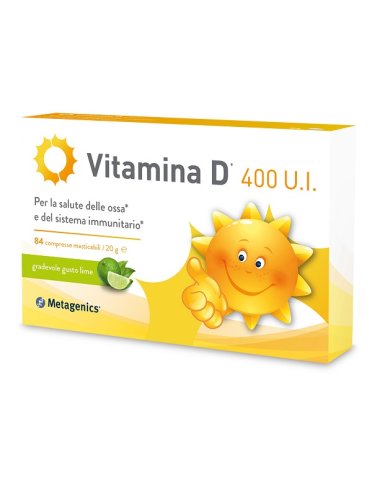 Vitamina d 400 u.i. - integratore per ossa e sistema immunitario - 84 compresse