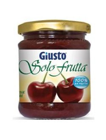 Giusto solo frutta marmellata ciliegie nere 284 g