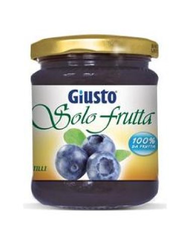 Giusto solo frutta marmellata mirtilli 284 g