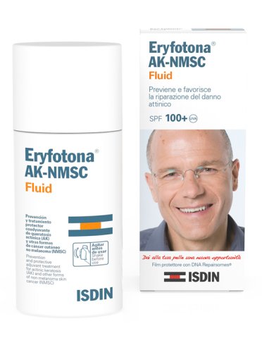 Isdin eryfotona ak-nmsc - fluido viso per riparare la pelle dal foto danneggiamento - 50 ml