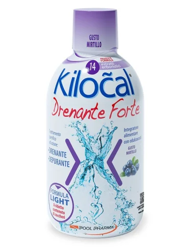Kilocal drenante forte - integartore drenante gusto mirtillo - 500 ml Kilocal drenante forte - integartore drenante gusto mirtillo - 500 ml