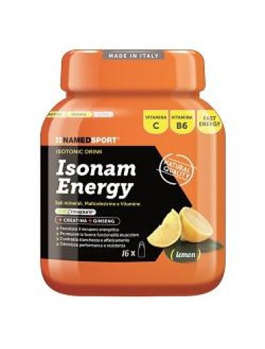Named sport isonam energy - bevanda isotonica - gusto limone - 480 g