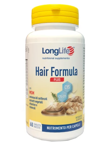 Longlife hair formula plus - integratore capelli - 60 tavolette Longlife hair formula plus - integratore capelli - 60 tavolette