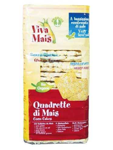Viva mais quadrette di mais senza sale e senza lievito 130 g Viva mais quadrette di mais senza sale e senza lievito 130 g
