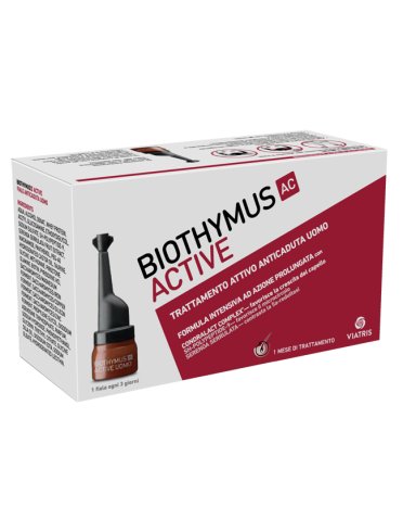Biothymus ac active - trattamento per capelli fragili uomo - 10 fiale
