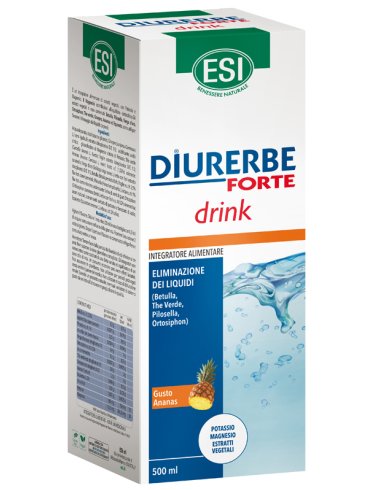 Esi diurerbe forte drink - integratore drenante gusto ananas - 500 ml