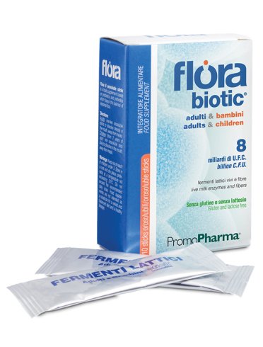 Flora 8 10 stick orosolubili adulti e bambini