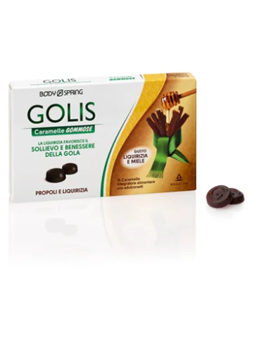 Body spring golis caramelle gommose liquirizia/miele 15 pezzi Body spring golis caramelle gommose liquirizia/miele 15 pezzi